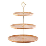 Fruit Plate Wood Natural Textured Simple Elegant Strong Durable Food Tray Cake Fruit Serving Tray V1294-YM0512-3118220292012