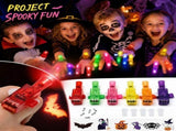 36PCS Halloween Finger Lights Party Favors, LED LightUp Projection Toys with Ghost Pumpkin Bat V1366-AZ2-W-24879