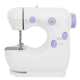 Household Mini Multifunction 2 Speed 2 Thread Electric Sewing Machine Equipment 100240VWhite and V1294-YM0901-3117200109214