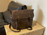 Brown Vintage Style PU Leather Backpack - Large Capacity Women's Rucksack for University, Commute & V888-ELOSUNG27957