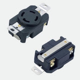 Nema L14 30P L14 30R 30A 125/250V Male Plug & Female Receptacle Kit Locking Design Industrial Grade V1189-LWWAL-20260327-04196