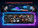 Car Audio Amplifier, 4-Channel Bridgeable Car Amplifier, Multichannel Class D Stereo Amp, Max. 4 x V952-4TDDL4X500WRFRT2Y001V9