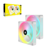 Corsair iCUE LINK QX140 RGB 140mm PWM PC Fans Starter Kit with iCUE LINK System Hub - White, Static V1202-V2-CFCO-ICLK-QX140W-SK