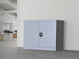 Two-Door Shelf Office Gym Filing Storage Locker Cabinet Safe V63-774205