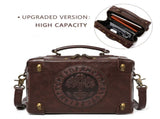 Retro Steampunk Satchel Bag with Decorative Clock & Gears - Gothic Crossbody Purse V888-ELOSUNG38080