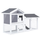 Rabbit Hutch Chicken Coop 147cm 2 Storey Pet Cage Run GRACIE V274-PET-RHPOLY1500S