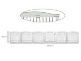 PaWz 6 Panels Pet Dog Playpen Puppy White PT1173-WH