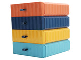 4Pcs Drawer Plastic Storage Box Desk Organization Stackable Storage Drawers Set for Home Office V1294-YM0901-3117200197511