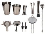 11PCS/Set Cocktail Shaker Set Bartender Kit Cocktail Strainer Stainless Steel Barware for Home V1294-YM0714-3118210200712