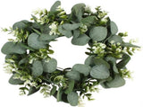 Artificial Green Wreath Wall Hanging Wreath Spring Door Decoration for Indoor Outdoor V1294-YM0718-10152851