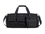 Sports Gym Duffel Bag 48x28x30cm with Shoe Compartment Wet Dry Separation - Black V1308-DSZKI-2416-2