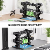 Everfit Dumbbells Rack Dumbbell Kettlebell Stand Home Gym Storage 200kg Capacity FIT-M-RACK-4L