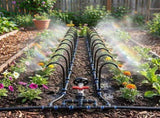 360&deg Curved Garden Automatic Irrigation System, Brass Nozzle, PE Tubing Irrigation Kit, Water-Saving V1192-AZ-W-22184