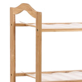 Levede Bamboo Shoe Rack Storage Wooden EA0222-80-5