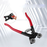 Glass Tile Nippers, Heavy Duty Wheeled Glass Mosaic Nipper, Glass Nippers with Soft Rubber Handle V1370-AZ4-12254