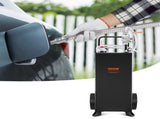 114L Gas Caddy, Fuel Storage Tank with Wheels, Portable Fuel Caddy with Manuel Transfer Pump, V952-SYJYCBXGGJ2307OLTV0