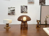 Brown Charming Retro Glass Mushroom Table Lamp - Vintage Nordic Style Bedside Light V888-ELOSUNG27752
