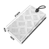 Truma Cowl Cover Silver Universal Aluminum Checker Plate External Flue Vent Spraying Console V985-COWLCOVERSILVER