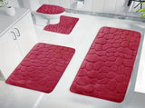 Kdkad Bathroom Rugs Sets 4 Piece, Non Slip Memory Foam Bathroom Rugs, Machine Wash Bathroom Mat Set, V1189-WXFWAL-20260326-01933