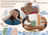 3 Pcs Mini Hot Water Bottle for & Cold Compress with Cover 320ml Silicone Microwave Heating Bottles V1259-DP01-A-1144