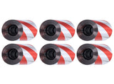 6PCS Bird Deterrent Reflective Scare Tape Bird Repellent Ribbon for Garden Supplies DualSided Silver V1294-YM0901-3111210189111