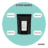 Kemmie 2Kg Calcium Hydroxide Powder - Food Grade Pickling Lime Slaked Lime FCC V238-SUPDZ-33021235593296