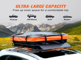 Roof Rack Cargo Basket 200 LBS 51"x36"x5" for SUV Truck with Luggage Bag V952-CDXLJJY251365ROA4V0