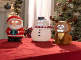 Talking Animated Snowman with Built in Projector & Speaker, Moving Mouth, Light Up Face, Plug & Play V1107-128-77392-WHT-30CM