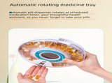 Automatic Rotating Pill Dispenser with Timer Alarm Multi-Compartment Medication Organizer for V888-ELOSUNG48583