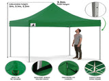 Wallaroo 3x3 PopUp Green Gazebo Marquee Outdoor Tent GAZ-POP-3X3-GN