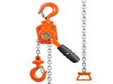 Manual Lever Chain Hoist, 1/2 Ton 1100 lbs Capacity 10 FT Come Along, G80 Galvanized Carbon Steel V952-MNSBHL12T10FTJ83GV0