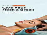 Electric Neck & Shoulder Massage Pillow, Portable Cervical Massager With Kneading, EMS Pulse & Heat V1221-XM-LB3135-GM129