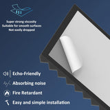 JBER Acoustic Panels Foam Wedges 24pcs 30x30x5cm for Soundproof Padding Wall V1173-APFW2INBL-24