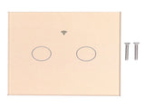 Type 86 2Way Smart Switch Touch Voice Household CapacitorFree Backlit Switch for Zigbee Tuya V1294-YM0901-3113210139213