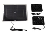 12W 12V Solar Panel Powered Fan Efficient Energy Conversion Solar Panel Dual Fan Kit V1294-YM0706-3111230187511