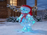 Christabelle 61cm Animated Skiing Snowman Christmas Light Up Display LED Outdoor Indoor Xmas Ya 112_SHE202