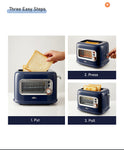 BEAR Double Slots Bread Toaster With Glass Window DSL-C02X1 V581-6940971237460