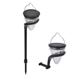 LED Solar Lawn Lamp RGB Gradient Ground Inserted Landscape Lamp with 9 Mode for Outdoor Garden Decor V1294-YM0901-3119210109011