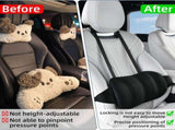 Back Cushion, Height Adjustable Lumbar Support Backrest Cushion with Washable Cover for Car Seat and V1189-LC-QP-00652