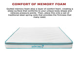 Queen 20cm Hybrid Mattress Memory Foam and Innerspring Support V63-821871