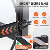 Refrigerant Tank Rack, with 2 x 30lbs and Other 3 Small Bottle Tanks, Cylinder Tank Rack V952-QPCFJ305MM28FNID7V0