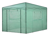 Green Fingers Greenhouse 180x240x240cm Steel Frame PE Cover Outdoor Shelter GH-WALK-PH-24X18