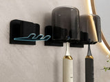 2 Pcs No-Drill Bathroom Holder Wall Mount Cup Organizer Rack For Electric V1370-AZ4-25443