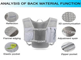 Ultra-Light Hydration Running Vest Backpack 1.5L Water Capacity, Breathable Mesh Design for V1107-CS-SGPBSJBHUIS