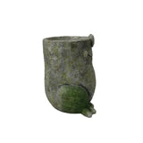 Quirky Frog Planter w Hole Plug 26cm V637-49473FRG