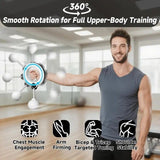 Unisex 360&deg Hand Rotation Forearm Trainer Arm Shoulder Chest Workout Home Gym Equipmen V1232-SPXLQ001