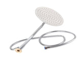 G1/2 Thread Stainless Steel Round Household Bathroom Wall Mounted Head 25cmRound V1294-YM0901-3112200110912