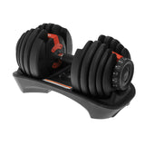 2x 24kg Powertrain Adjustable Dumbbells with Stand DMB-BF1-024-2S