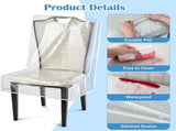 Plastic Chair Covers,Tutuviw 2Pcs Clear Dining Room Chairs Cover,Waterproof Stool Protectors from V1189-WXFWAL-20260319-00504