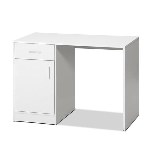 Artiss Computer Desk Drawer Cabinet White 100CM FURNI-G-DESK-100-WH